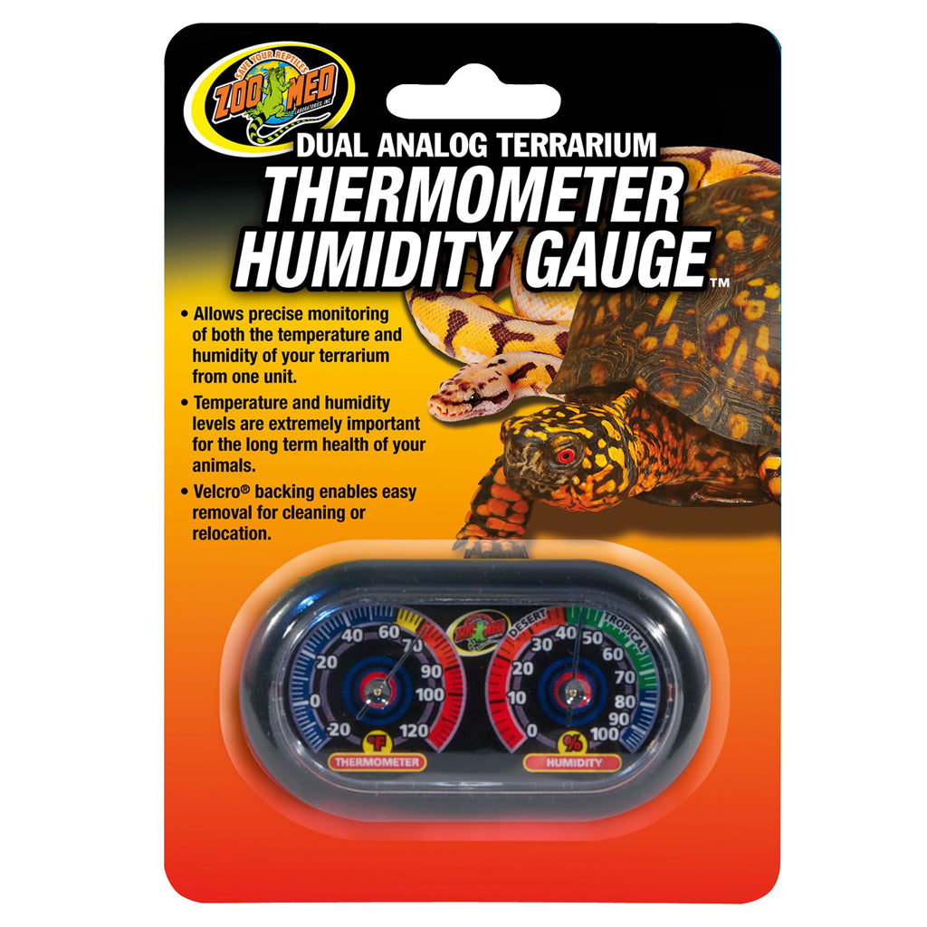 Zoo Med Dual Thermometer Humidity Gauge