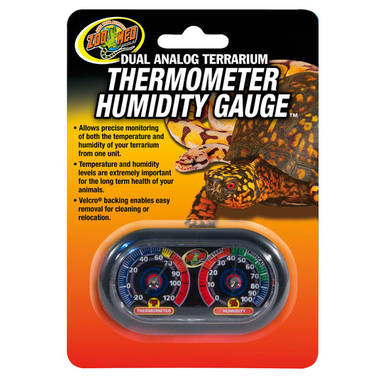 Zoo Med Dual Thermometer Humidity Gauge